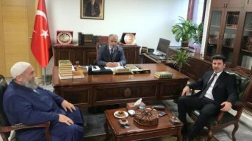 Rekt&ouml;r Karacoşkun Diyanet İşleri Başkanı Erbaş İle Bir Araya Geldi