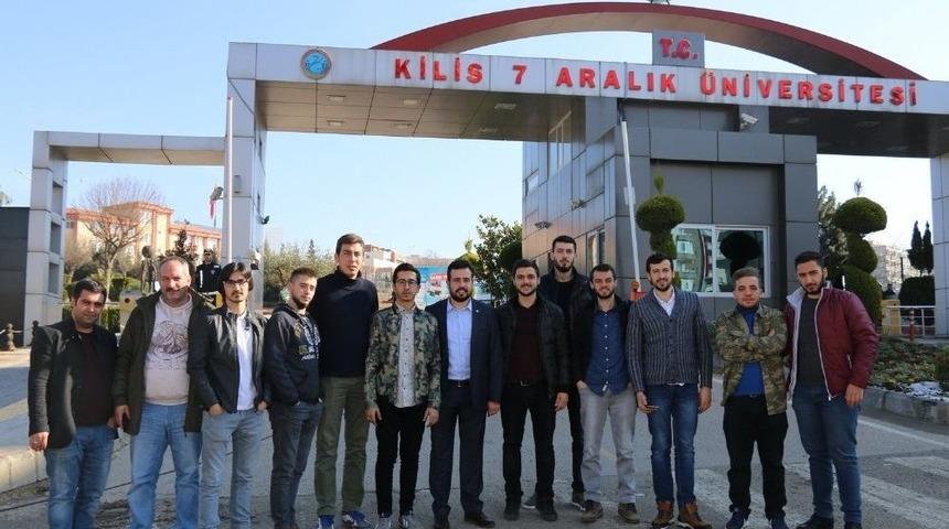 Uşak &Uuml;niversitesi &Ouml;ğrencileri, Mehmet&ccedil;iği Cephe Arkasında Ziyaret Etti
