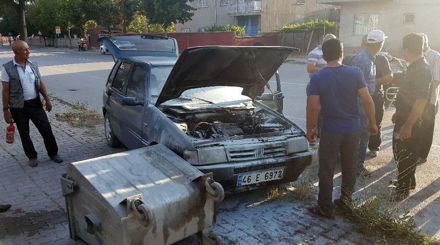 Seyir Halindeki Araç Yandı