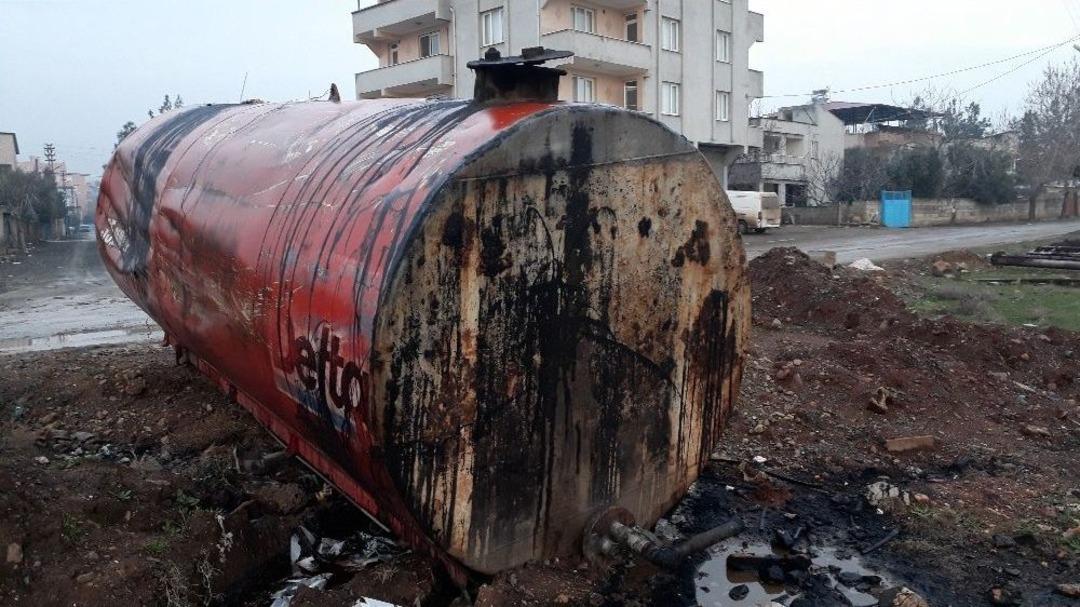 Gaziantep&rsquo;te Yavru K&ouml;pek Ful-oil Dolu Yakıt Tankına Atıldı