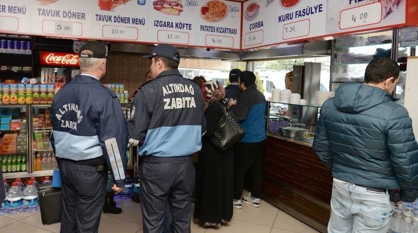 Altındağ Zabıtası Hastane Kantinlerini Denetledi