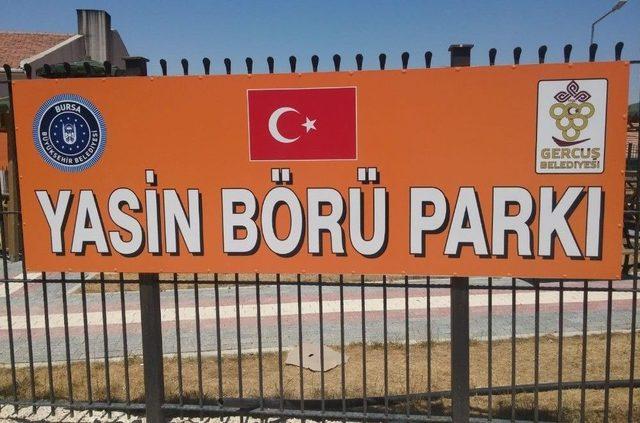 Gercüş’te Yasin Börü Parkı’nın Tabelası Yenilendi