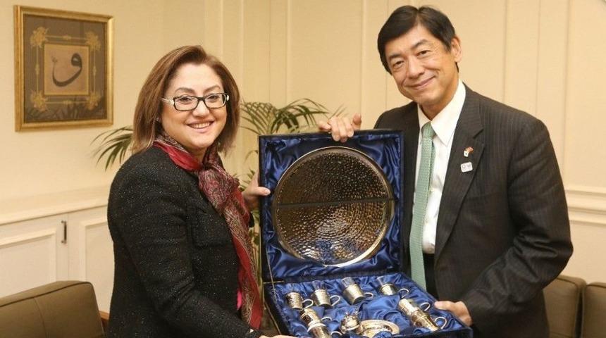 Japonya&rsquo;nın Ankara B&uuml;y&uuml;kel&ccedil;isinden, Şahin&rsquo;e Ziyaret