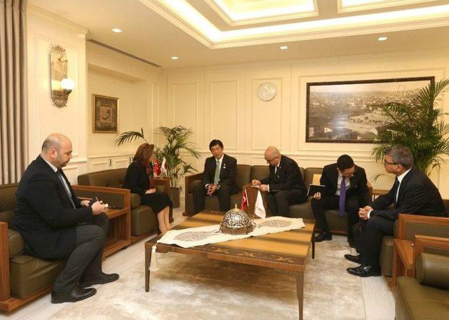 Japonya&rsquo;nın Ankara B&uuml;y&uuml;kel&ccedil;isinden, Şahin&rsquo;e Ziyaret 1