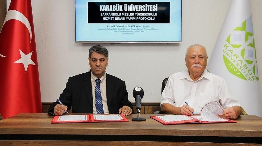 Şefik Dizdar İle ‘safranbolu Myo Binası Yapım Protokolü’ İmzalandı