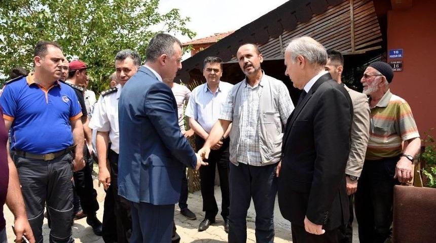 Vali B&uuml;y&uuml;kakın, Kaybolan Gencin Ailesini Ziyaret Etti