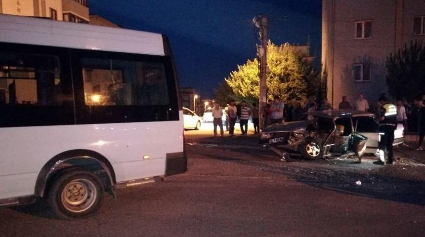 Karab&uuml;k&rsquo;te Trafik Kazası: 1 Yaralı