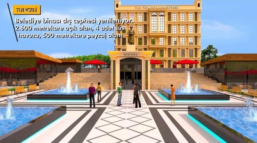 Tunceli&rsquo;de Kent Meydanı Ve &Ccedil;arşı Yenileniyor