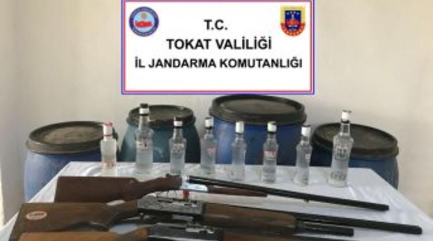 Jandarmadan Sahte Rakı İmalathanesine Baskın