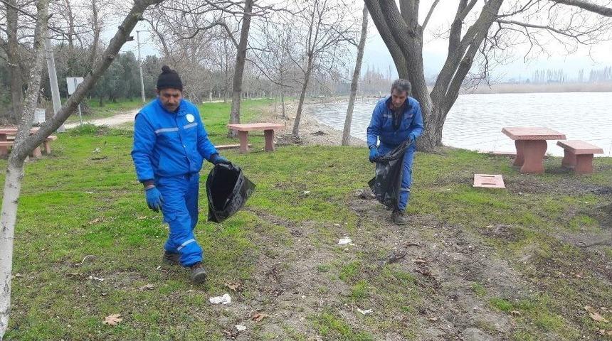 İznik G&ouml;l&uuml; Kıyısına Kış Bakımı