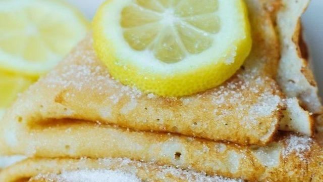 Limonlu ve Şekerli Krep