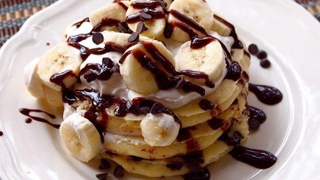 Çikolata Parçalı Muzlu Krep