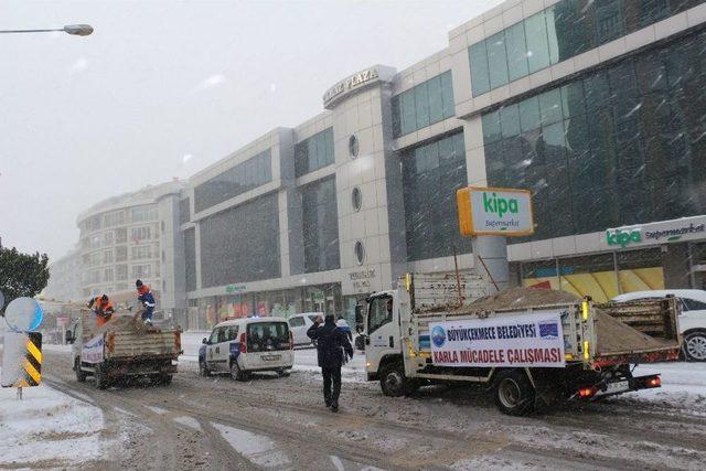 Büyükçekmece Belediyesi’nde Kar Alarmı