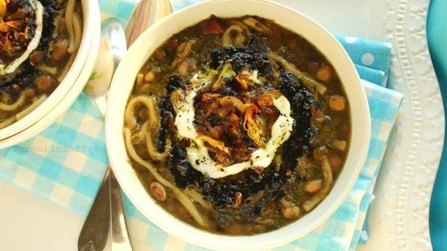 İran Usulü Erişte Çorbası (Asheh Reshteh)