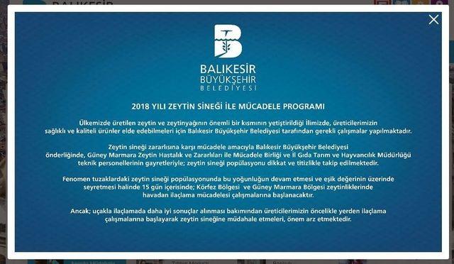 Büyükşehir Zeytin Üreticisini Zeytin Sineğine Karşı Uyardı