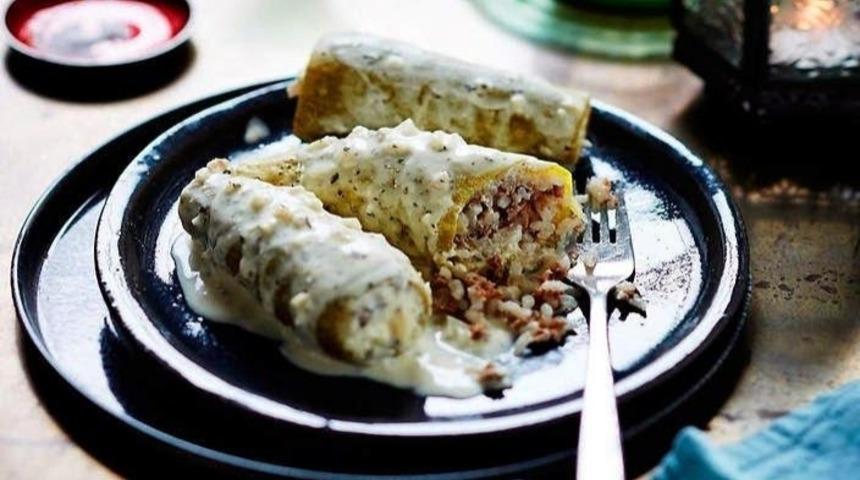 Yoğurtlu Kabak Dolması (Kousa Mihshi Bi Laban)