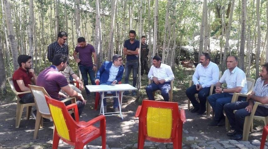 Kaymakam &Ccedil;etin&rsquo;den G&ouml;&ccedil;&uuml;k Altında Kalan Yaralıya Ziyaret