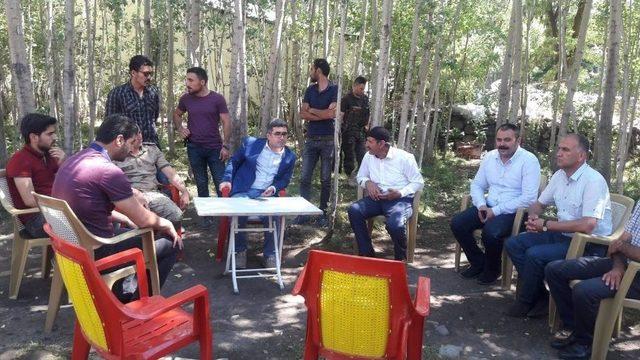 Kaymakam &Ccedil;etin&rsquo;den G&ouml;&ccedil;&uuml;k Altında Kalan Yaralıya Ziyaret 1