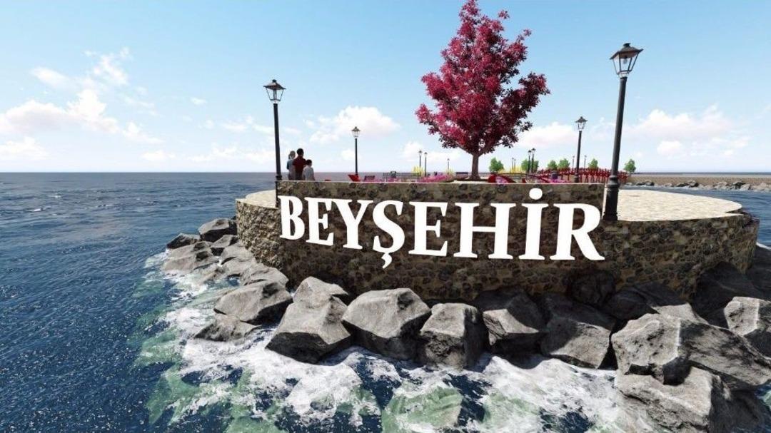 Beyşehir&rsquo;de Sahil Bandına Bisiklet Ve Y&uuml;r&uuml;y&uuml;ş Yolu