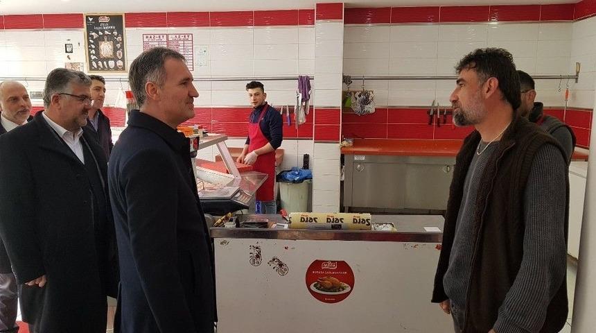 Taban&rsquo;dan Esnafa &Ccedil;at Kapı Ziyaret