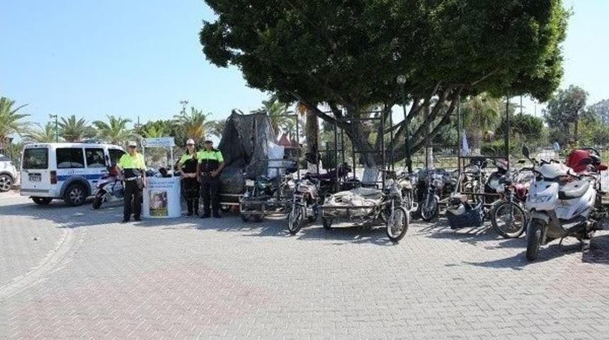 Mersin&rsquo;de 195 Motosiklet Trafikten Men Edildi