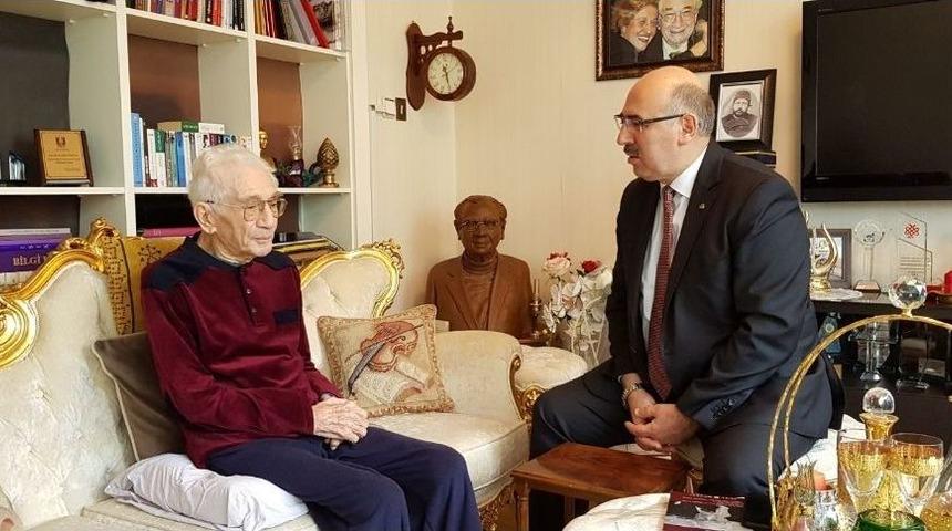 İ&uuml; Rekt&ouml;r&uuml; Mahmut Ak&rsquo;tan &Uuml;nl&uuml; Bestek&acirc;r Yavaş&ccedil;a&rsquo;ya Ziyaret