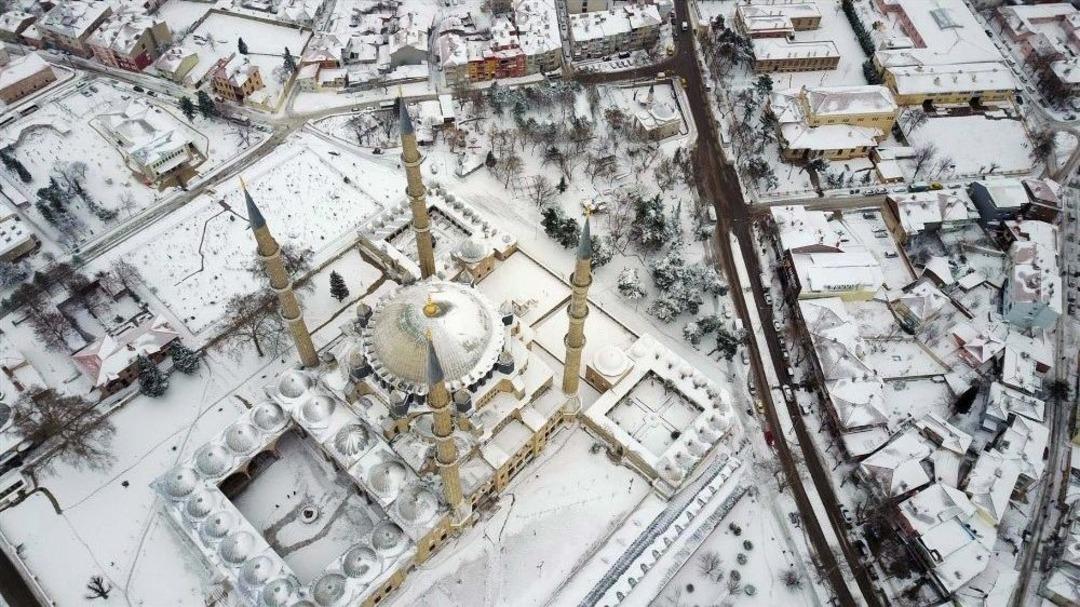 (&ouml;zel) Edirne&rsquo;de Nefes Kesen Kar Manzaraları