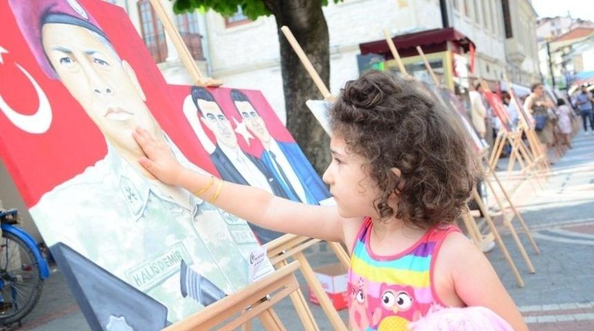 15 Temmuz Şehitleri Resim Sergisiyle Anıldı