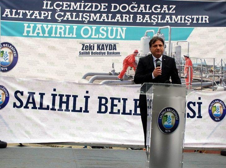 Salihli’de Doğalgaz Altyapı Çalışmaları Başladı G4