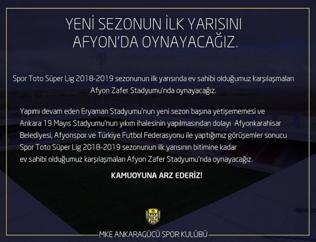(&ouml;zel Haber) Mke Ankarag&uuml;c&uuml; Taraftarından Stat Tepkisi