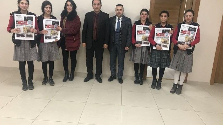 Malazgirtli &Ouml;ğrenciler, Okul Gazetesini Renkli Bastırdı