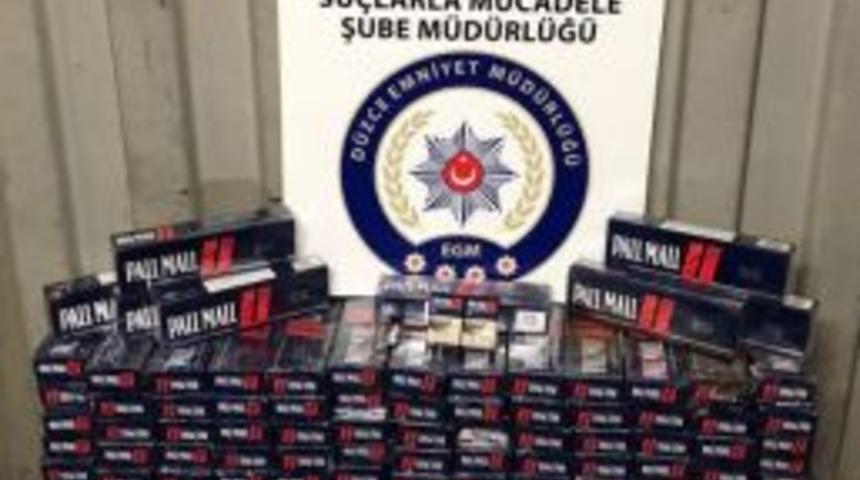 Tırda Bin 500 Paket Ka&ccedil;ak Sigara Ele Ge&ccedil;irildi