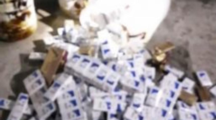 5 Bin 770 Paket Ka&ccedil;ak Sigara Ele Ge&ccedil;irildi