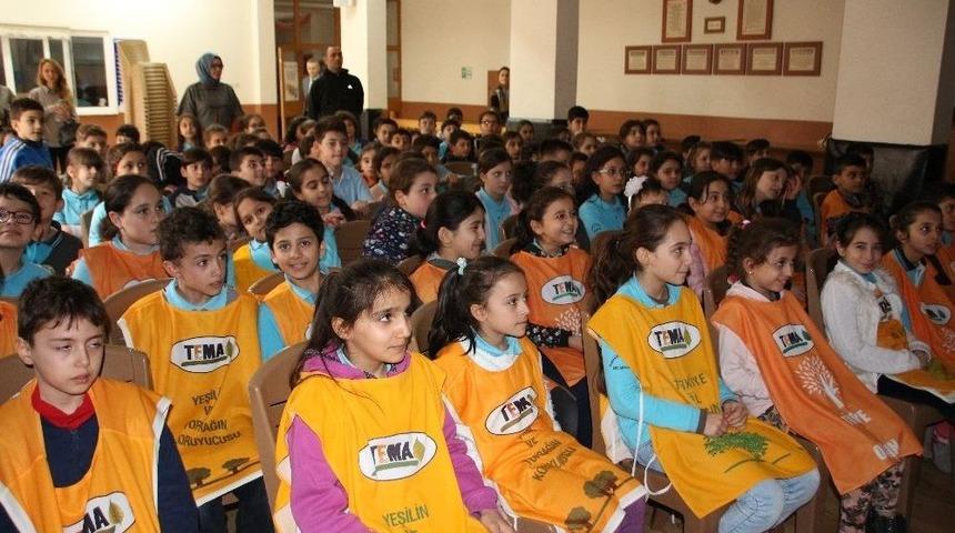 &Ccedil;ocuklara K&uuml;resel Isınma Ve &Ccedil;evremize Etkileri Konulu Konferans Verildi