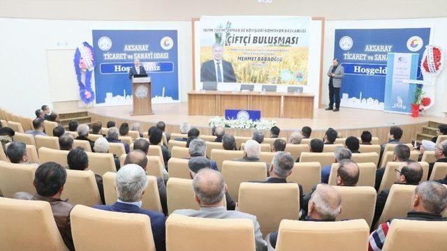 Aksaray’da ‘çiftçiler Buluşması’ Programı