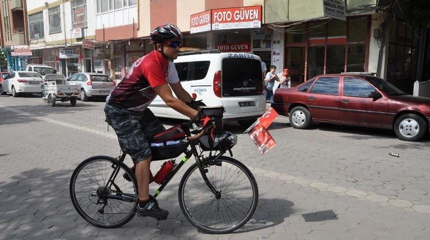 Şehit &Ouml;mer Halisdemir&rsquo;in İ&ccedil;in Pedal &Ccedil;evirecek