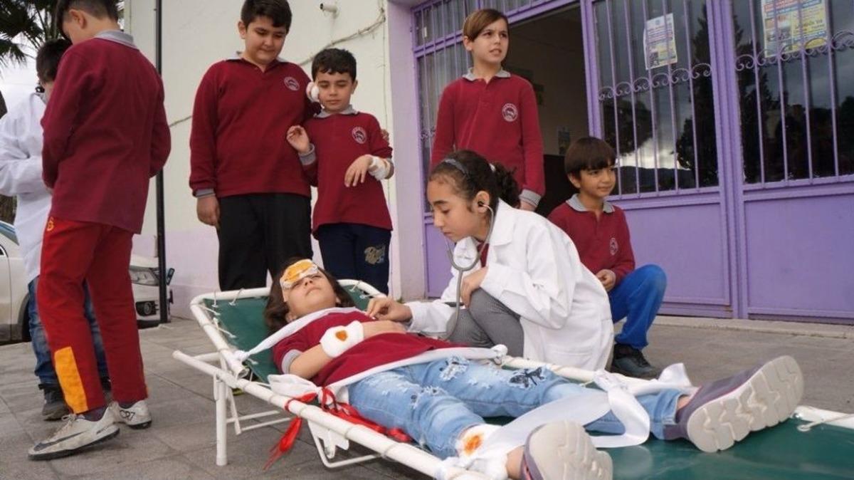 Sarıg&ouml;l 4 Eyl&uuml;l İlkokulunda Başarılı Tatbikat