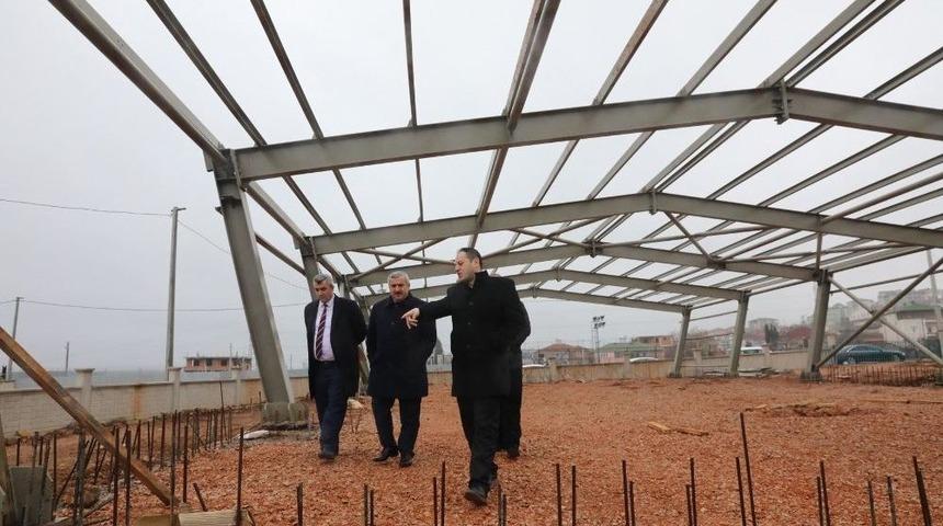 Başkan Baran, Yukarı Hereke&rsquo;deki &Ccedil;alışmaları İnceledi