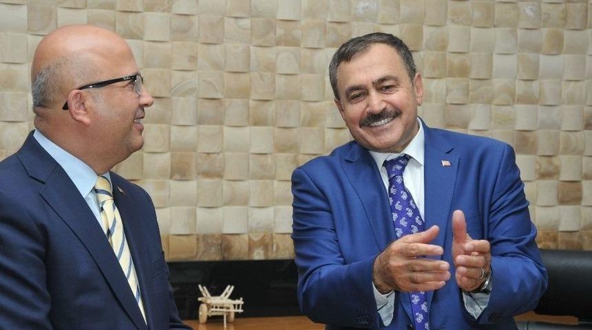 Başkan &Ccedil;oban, Bakan Eroğlu&rsquo;nun G&ouml;revinin Sone Ermesini Değerlendirdi: