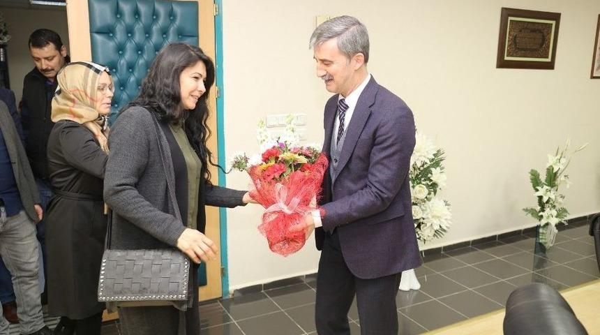 Turgutlu&rsquo;nun Tek Kadın Oda Başkanından Başkan Şirin&rsquo;e Ziyaret