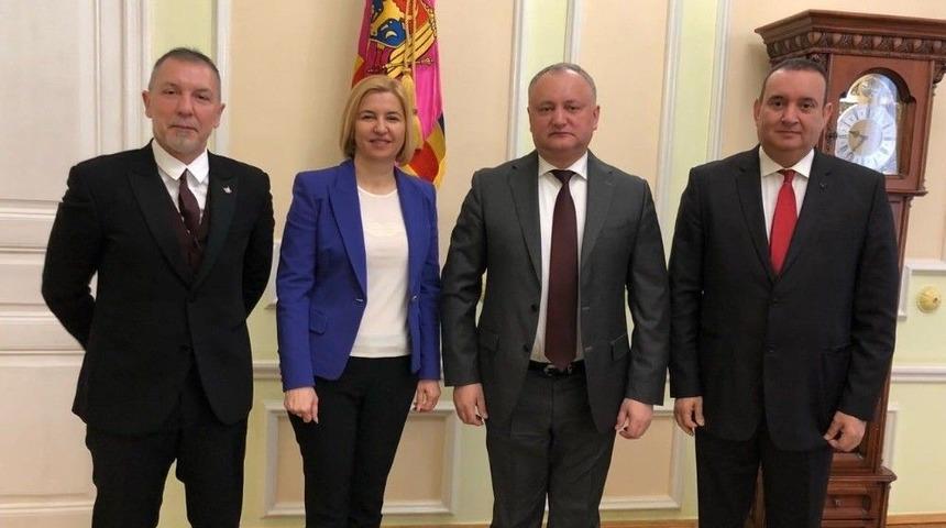 Akpınar, Moldova Cumhurbaşkanı Igor Dodon İle Bir Araya Geldi