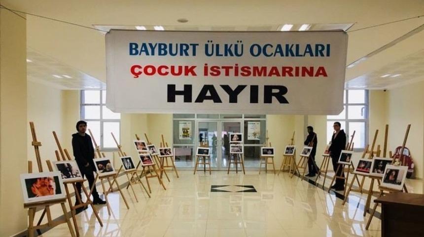 Bayburt&rsquo;ta &lsquo;&ccedil;ocuk İstismarına Hayır&rsquo; Resim Sergisi