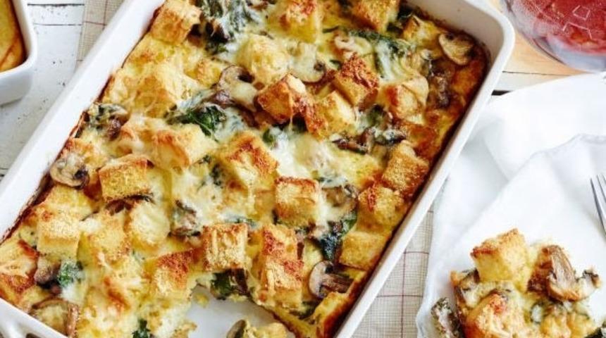 Mantarlı, Ispanaklı, Peynirli Güveç