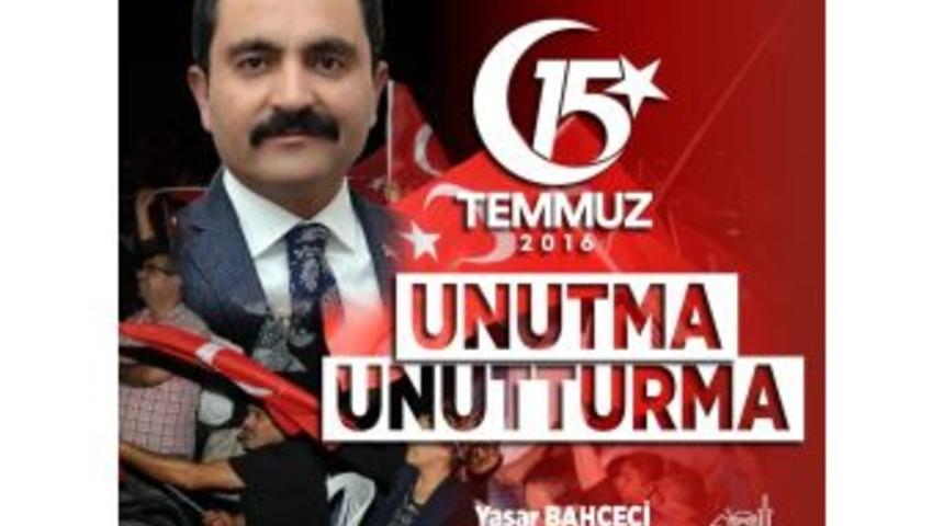 Belediye Başkanı Yaşar Bah&ccedil;eci, "hain Darbe Girişiminin Yıl D&ouml;n&uuml;m&uuml;nde Kırşehir Ayakta Olacak"