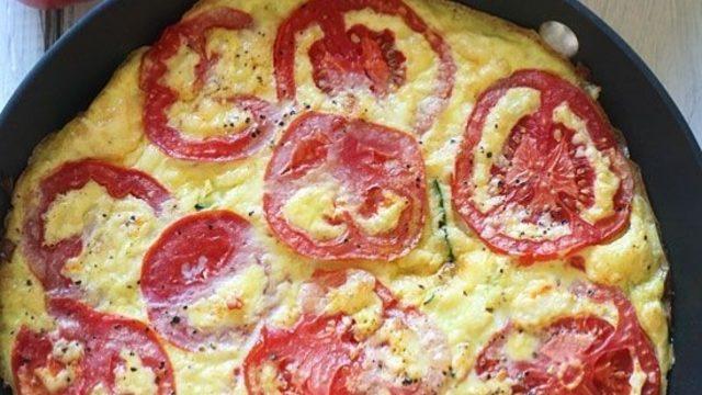 Domatesli Mantarlı Frittata