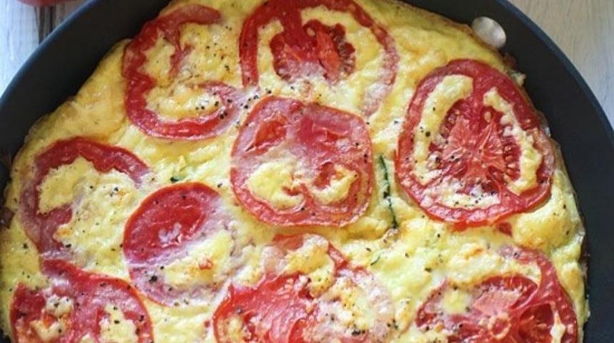 Domatesli Mantarlı Frittata