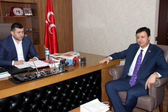 Saadet Partisi&rsquo;nden Mhp&rsquo;ye Ziyaret 1