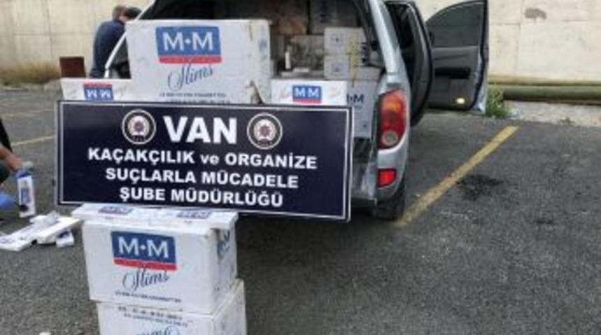 Van&rsquo;da 16 Bin Paket Ka&ccedil;ak Sigara Ele Ge&ccedil;irildi