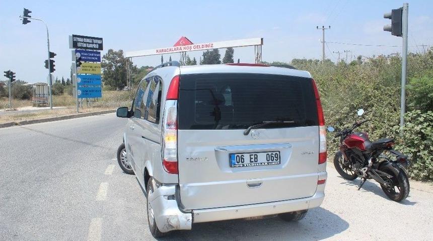Manavgat&rsquo;ta Meydana Gelen 2 Ayrı Motosiklet Kazasında 3 Kişi Yaralandı.