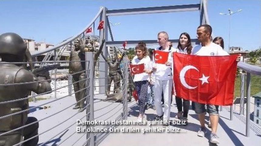 &Ouml;zel &Ccedil;ocuklardan 15 Temmuz Şehitleri İ&ccedil;in Duygulandıran Klip
